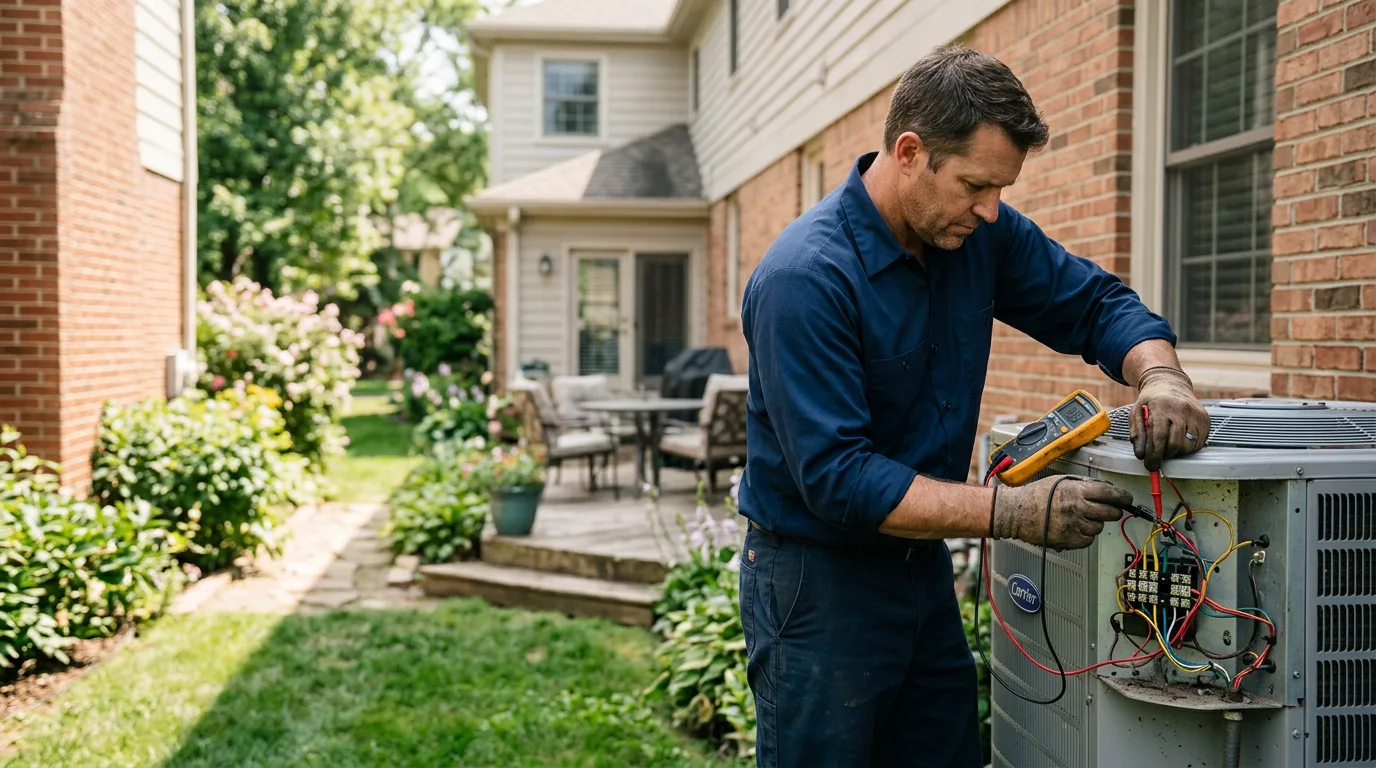 HVAC technician working near Jackson, MS